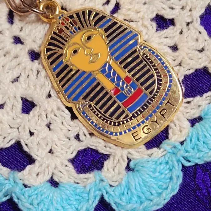 [BUNJANG] Golden Egyptian Pharaoh Keychain / 황금빛 이집트 파라오 키링/ 소장용 ( 수집품 )