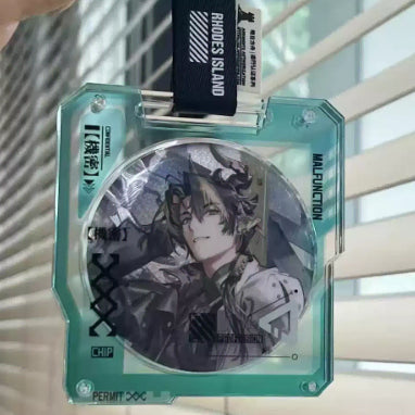 [BUNJANG] Arknights 7.5cm Badge Case - Transparent Blue/Teal / 7.5cm 뱃지 케이스 투명파랑~청록색 명일방주
