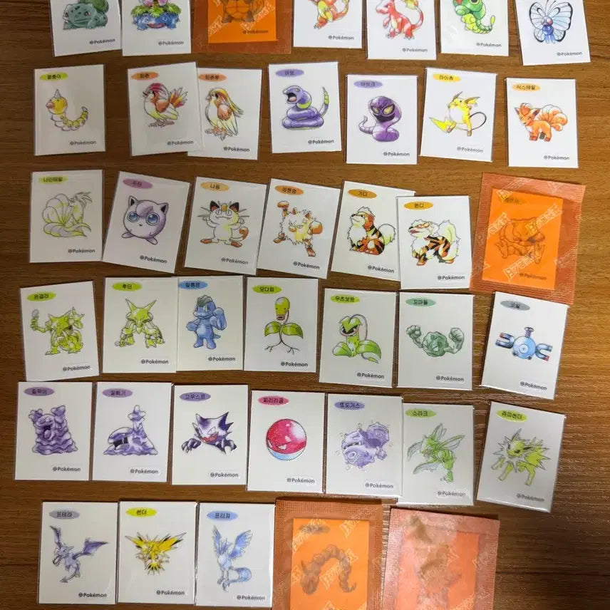 [BUNJANG] Pokemon 30th Anniversary Album Stickers Bundle Set (40 pcs, No Duplicates) / 포켓몬 아트워크 30주년 기념 띠부씰 노중복 40개 일괄
