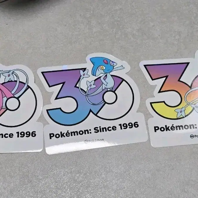 [BUNJANG] Pokemon 30th Anniversary Emboar, Uxie, Azelf Sticker Bundle Set / 엠라이트 유크시 아그놈 3종 일괄 포켓몬 30주년 스티커