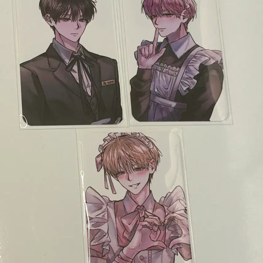 [BUNJANG] Demutjoo Bakmundae Bog-eo Maid Photocard Bundle / 데못죽 복어님 박문대 메이드 포카 3종 팝업 키링 로판 포카 트레이싱 북마크 캔뱃지