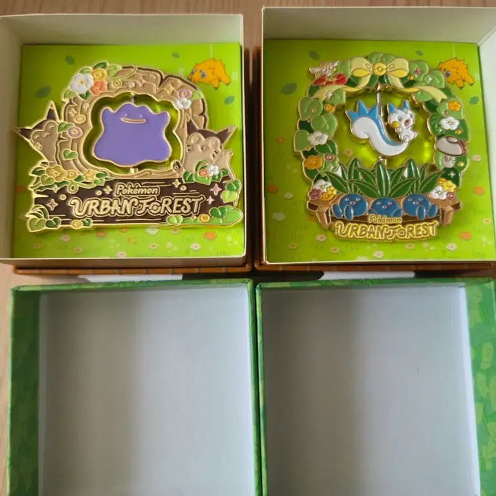 [BUNJANG] Pokemon Urban Forest Random Badge Set (Ditto, Pachirisu) / 포켓몬숲 포켓몬 어반 포레스트 랜덤 뱃지 메타몽 파치리스