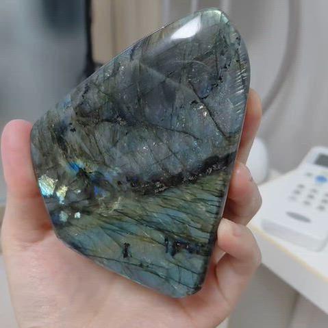 [BUNJANG] Medium Labradorite Freeform / 레어컬러) 중형 래브라도라이트 프리폼 (영상있음)