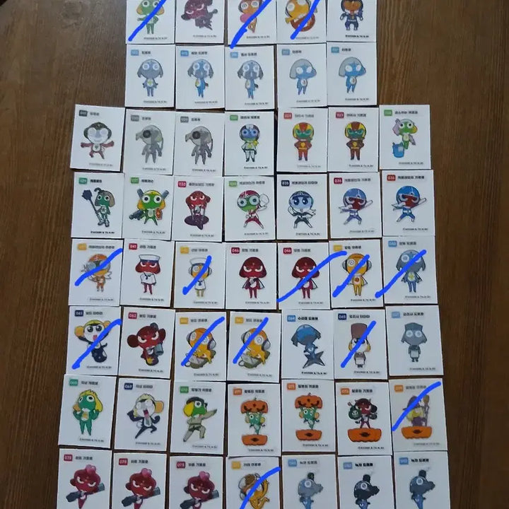 [BUNJANG] Keroro Ttebo Ttebo Seal (Select 2) / 케로로 띠부씰 2개 선택 케로로 띠부띠부씰