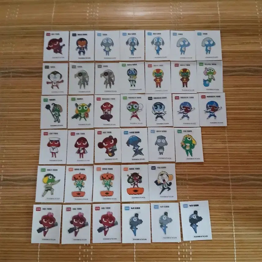 [BUNJANG] Keroro Ttebo Ttebo Seal (Select 2) / 케로로 띠부씰 2개 선택 케로로 띠부띠부씰