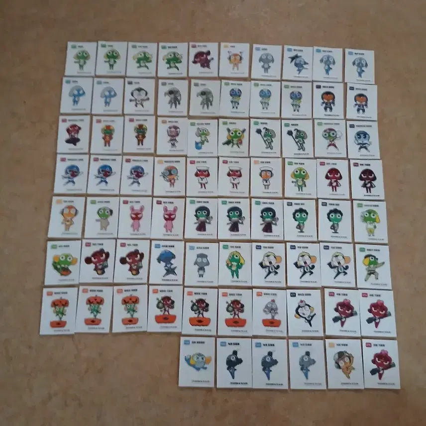 [BUNJANG] Keroro Ttebo Ttebo Seal (Select 2) / 케로로 띠부씰 2개 선택 케로로 띠부띠부씰