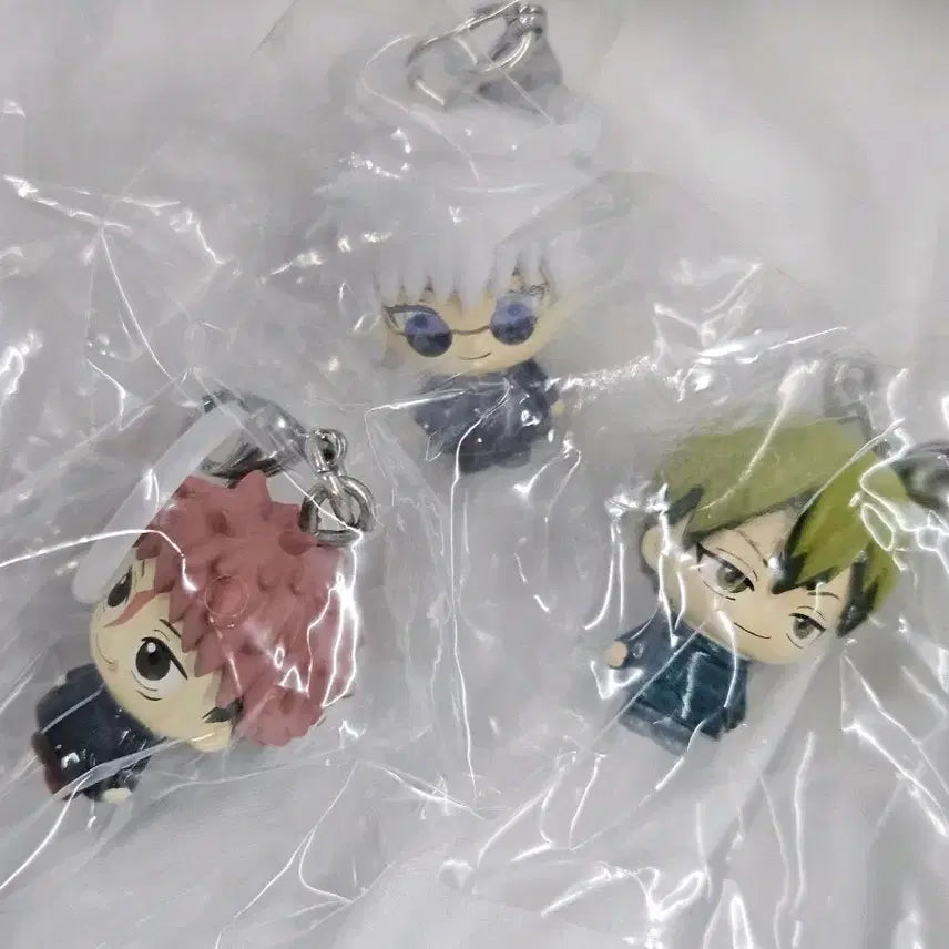 [BUNJANG] Jujutsu Kaisen 5th Anniversary Gojo Satoru, Geto Suguru, Nanami Kento, and Naoya Zenin Keychain Bundle Set / (일괄) 주술회전 5주년 고죠 사멸회유 유지 나오야 메지루시 키링 가챠