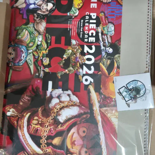 [BUNJANG] One Piece 2026 Calendar Luffy Sticker Set (Sealed) / [미개봉] 원피스 2026 캘린더 루피 스티커