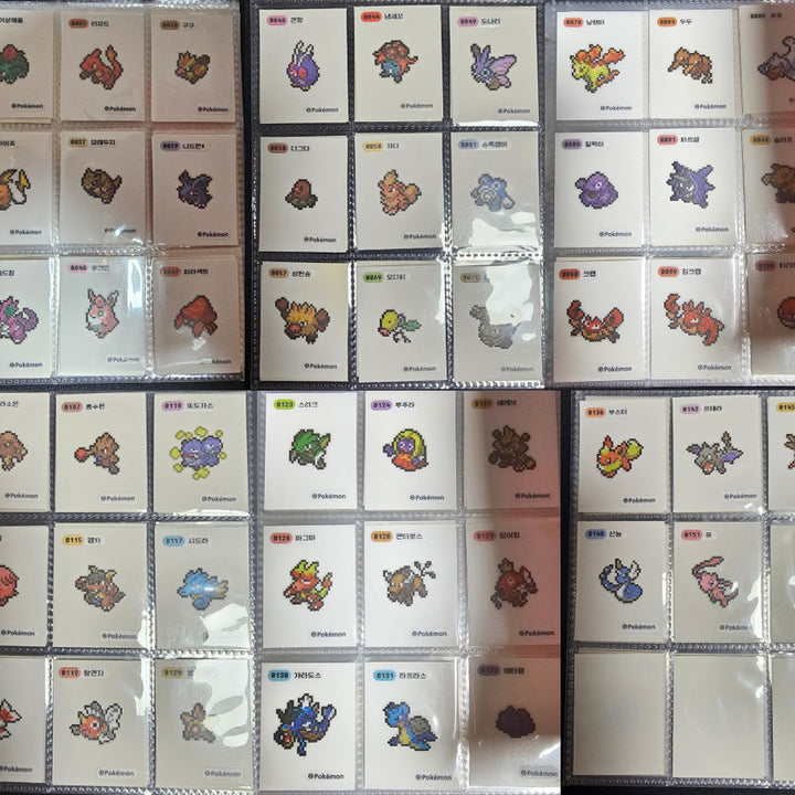 [BUNJANG] Pokemon Johto 30th Anniversary Pixel Stickers Bundle Set / 포켓몬스터 띠부띠부씰 픽셀,30주년,일반,메가,등 190여종 일괄