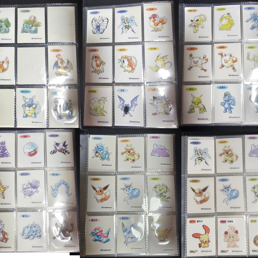 [BUNJANG] Pokemon Johto 30th Anniversary Pixel Stickers Bundle Set / 포켓몬스터 띠부띠부씰 픽셀,30주년,일반,메가,등 190여종 일괄