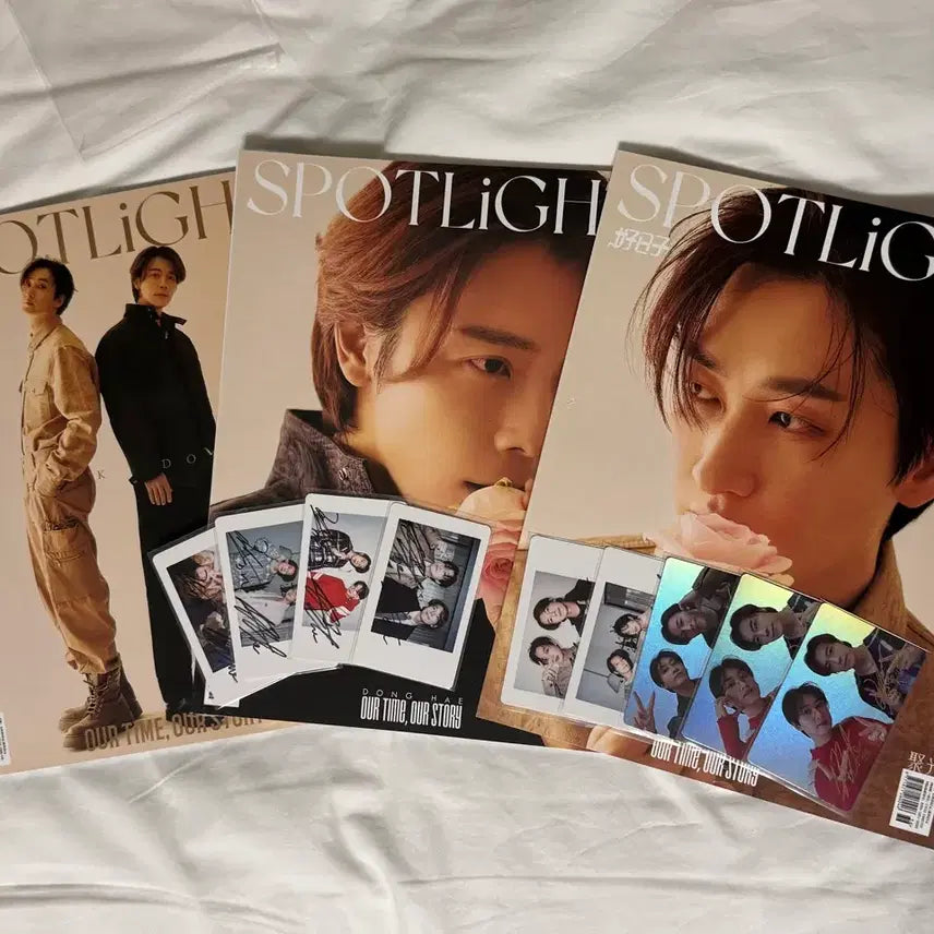 [BUNJANG] Super Junior D&amp;E Eunhyuk Donghae SPOTLiGHT Magazine Bundle with Special Photocards / 슈퍼주니어 D&amp;E 은혁 동해 SPOTLiGHT 중국 잡지+특전포카