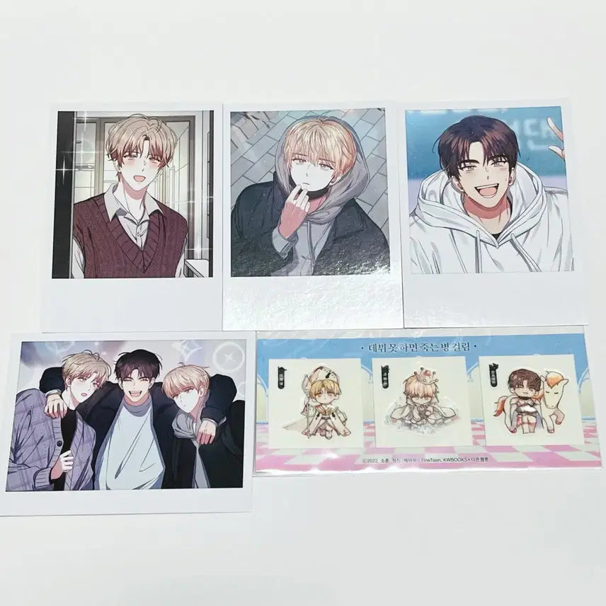 [BUNJANG] Debut or Death Limited Edition Ddibbusi Sticker + Polaroid Set (Donggapz, Park Moon-dae, Seon Ah-hyun, Lee Se-jin) / 데못죽 웹못죽 한정판 띠부씰+폴라로이드 동갑즈 박문대 선아현 이세진