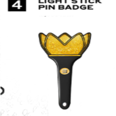 [BUNJANG] BIGBANG Concert Merchandise Lightstick Pin Badge / 빅뱅 콘서트 엠디 응원봉 핀 뱃지