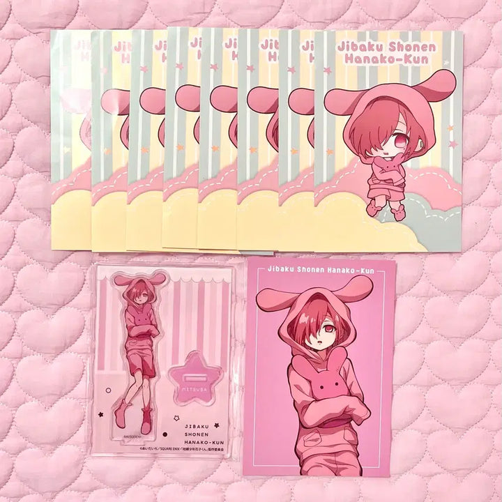 [BUNJANG] Toilet-bound Hanako-kun Mitsuba Sousuke Pajamas Acrylic Postcard Bundle Set / 지박소년 하나코군 지하군 미츠바 소스케 파자마 못케 잠옷 아크릴 엽서