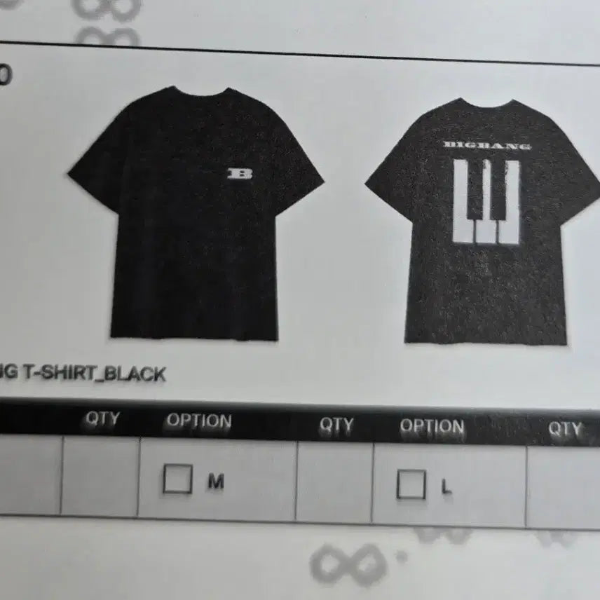 [BUNJANG] Bigbang Cosmos Black T-Shirt / 빅뱅 코스모스 반팔티셔츠 블랙 팝니다.