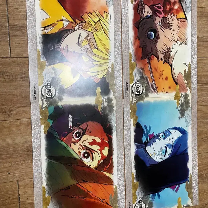 [BUNJANG] Demon Slayer: Mugen Train ufotable Luncheon Mats &amp; Kyojuro Storage File Set / 귀멸의 칼날 무한열차 ufotable 런천매트 4종 + 렌고쿠 보관파일