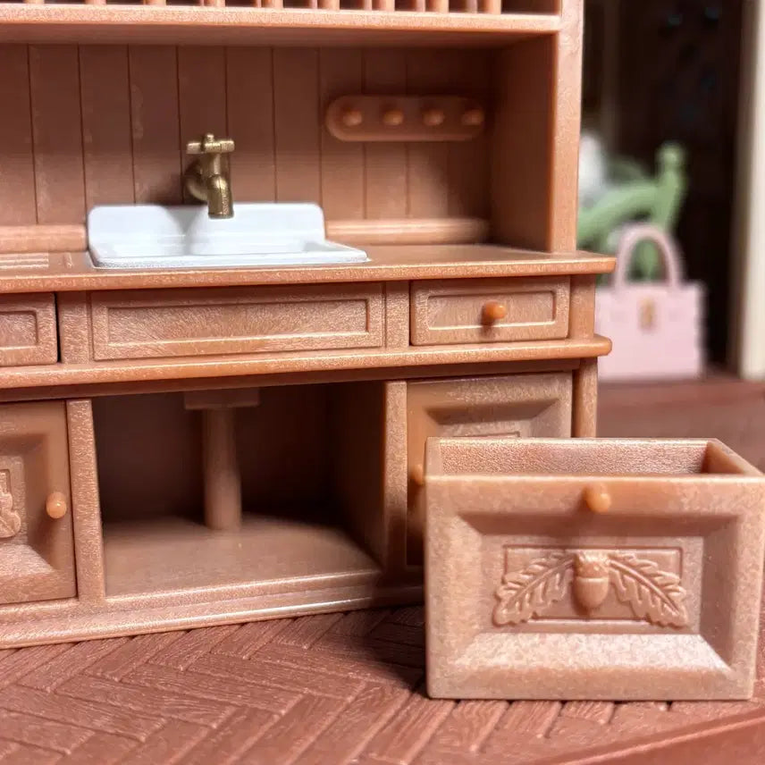 [BUNJANG] Sylvanian Families Old Collection Sink / 실바니안 올드 접시장 싱크대