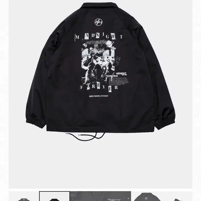 [BUNJANG] Zutto Mayoi MADNIGHT Coach Jacket Black L / 즛토마요 MADNIGHT Coach Jacket (블랙) L