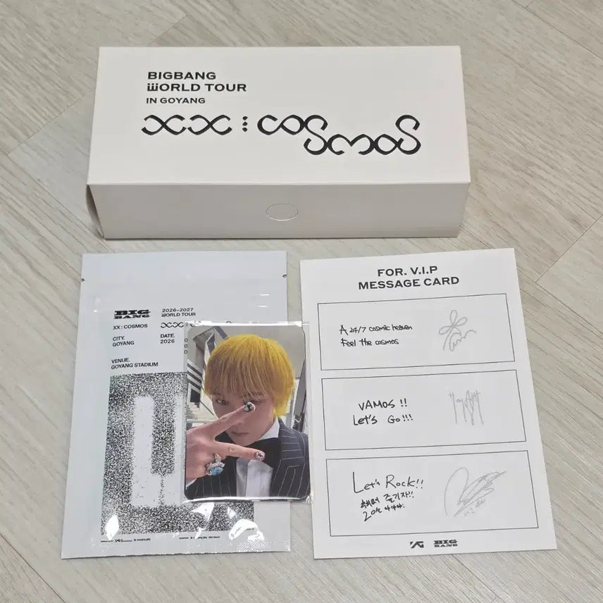 [BUNJANG] BIGBANG Goyang Concert Membership POB Bundle Set Photocard, Umbrella, Cooling Sheet, Message Card / (미개봉) 빅뱅 고양 콘서트 멤버쉽 특전