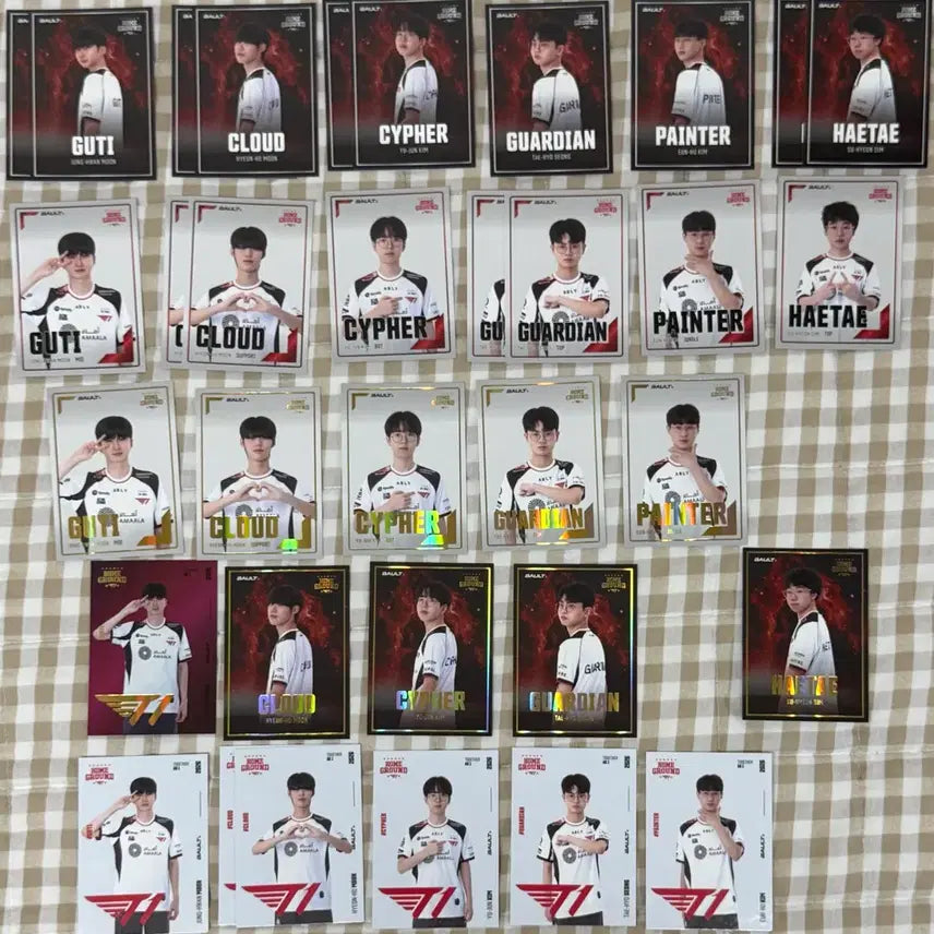 [BUNJANG] T1 HG BAULT Card Bundle Set - Faker, Doran, Oner, Keria, Pyosik / [일괄 100장] T1 HG BAULT CARD 티원 홈그 볼트 페이커 도란 오너 케리아 페이즈 톰 카드
