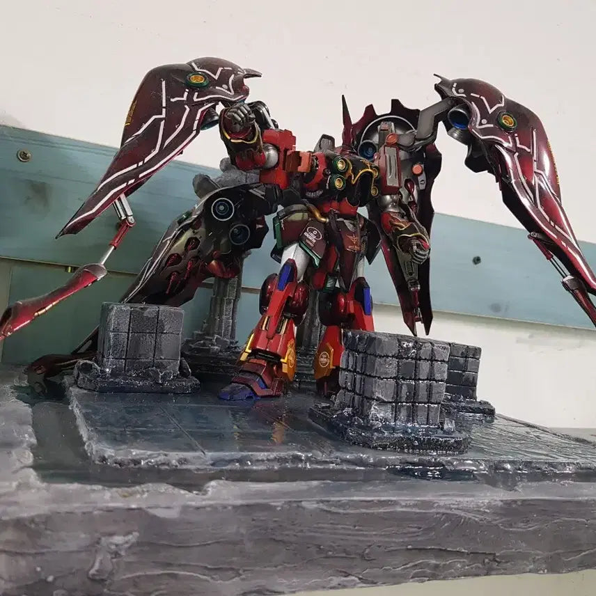 [BUNJANG] Custom Diorama Base Robot Figure with Wings / 디오라마베이스 리페어작택포 65000원