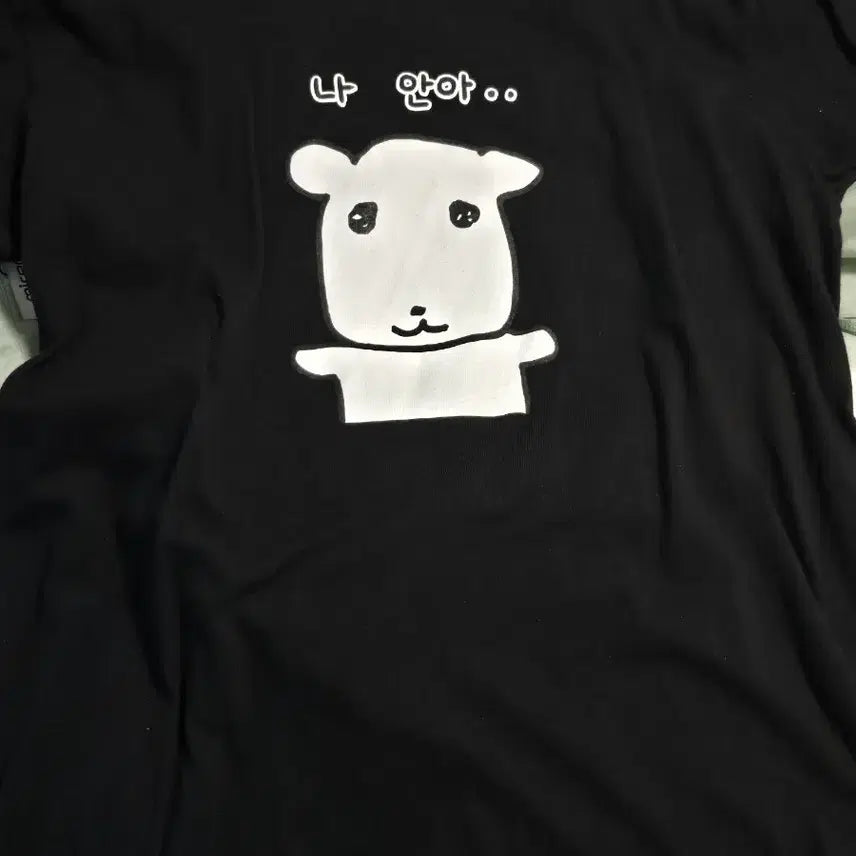 [BUNJANG] Ganadi Naana T-Shirt Black XL / 가나디 마플샵 나안아 티셔츠 블랙 XL 실착 2회