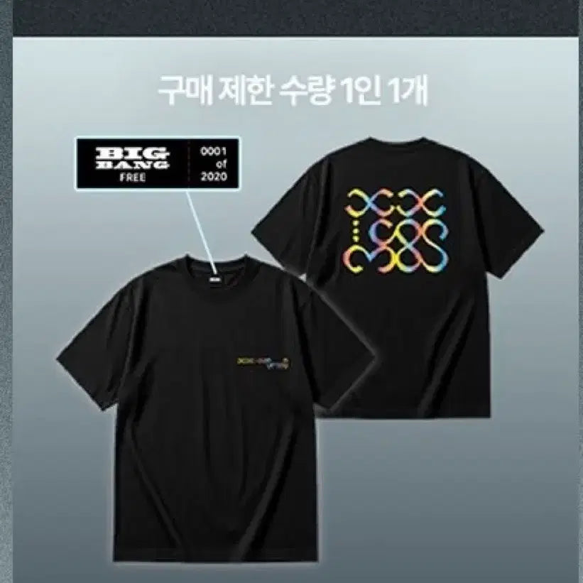 [BUNJANG] BIGBANG 20th Anniversary Exhibition Limited Edition T-Shirt / 빅뱅 20주년 전시 한정판 티셔츠 2020개 한정