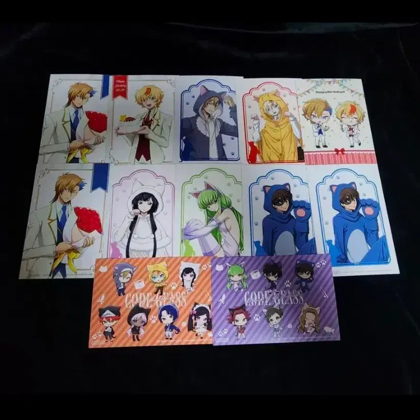 [BUNJANG] Code Geass Cat Day Limited Edition Suzaku &amp; C.C. Postcard Set / 코드기어스 굿즈 판매. 고양이날 한정 특전 엽서. 스자쿠. c.c.