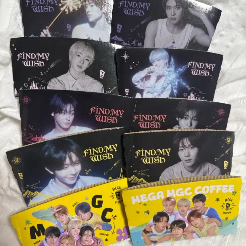[BUNJANG] NCT WISH Mega Coffee Cup Holder Bundle Set / NCT WISH 메가커피 컵홀더 (일괄)