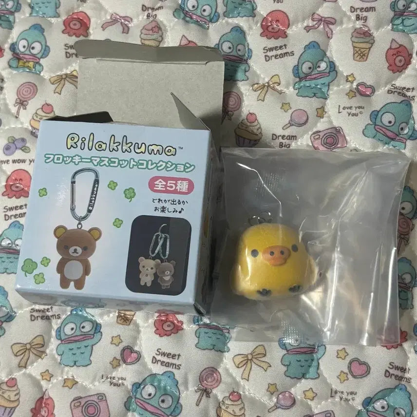 [BUNJANG] San-X Kiroitori Floki Carabiner Keychain / 산엑스 키이로이토이 플로키 카라비너 키링