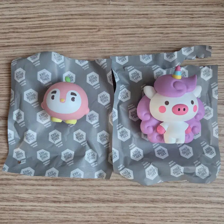 [BUNJANG] EXO D.O. Lay "Mungchiz" Pigui + Bob Figures Bundle Set / (일괄) 엑소 디오 레이 뭉치즈 핑귀니 밥 피규어 도경수 경수