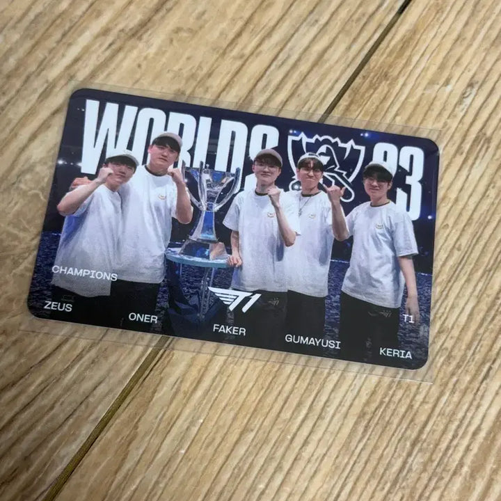 [BUNJANG] T1 2023 Worlds ZeuS Oner Faker Gumayusi Keria Bundle Set Photocard / 23 티원 월즈 단체 포카 포토카드 제오페구케