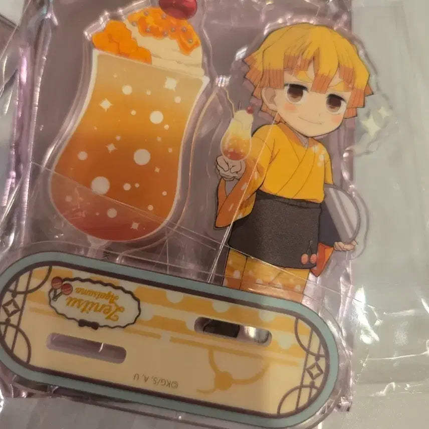 [BUNJANG] Demon Slayer: Kimetsu no Yaiba Zenitsu Agatsuma Cream Soda Acrylic Stand / 귀칼 젠이츠 그림소다 아크릴 스텐드