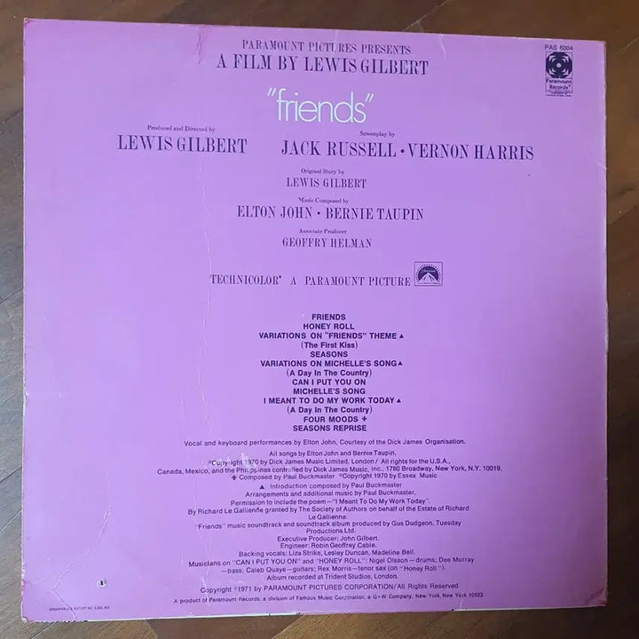 [BUNJANG] Elton John Friend LP / 엘튼존EltonJohn Friend lp미국