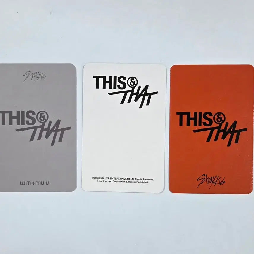 [BUNJANG] Stray Kids Felix THIS&amp;THAT Lucky Draw Photocard / SKZ 스키즈 필릭스 THIS&amp;THAT 디스앤댓 위드뮤 사운드웨이브 애플뮤직 특전 포토카드