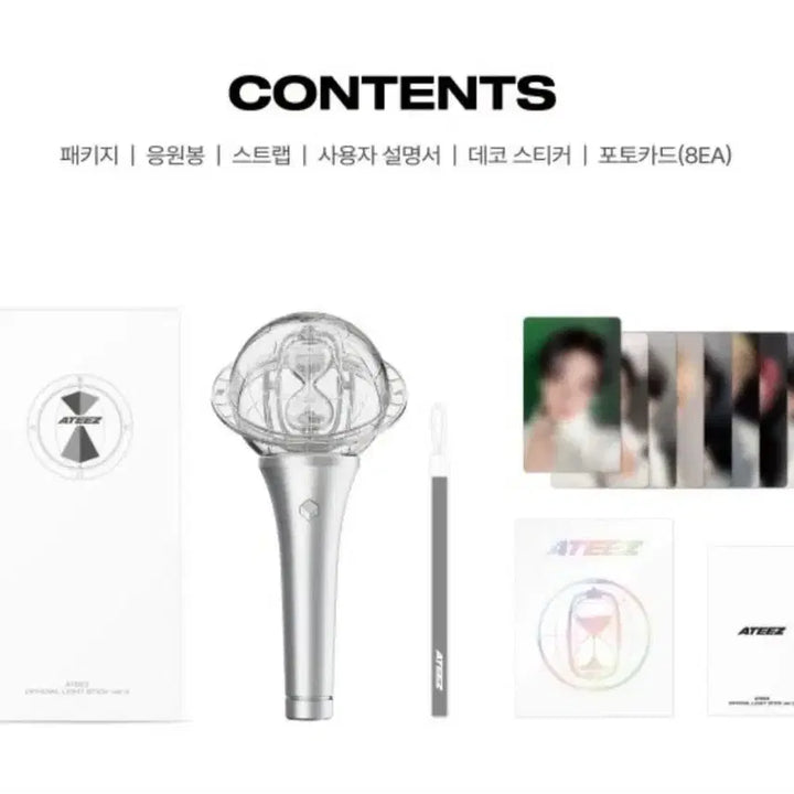 [BUNJANG] ATEEZ Official Light Stick Ver. 3 Sealed with Photocard &amp; Sticker POB / (포카,스티커특전 포함)에이티즈 응원봉 ver.3 미개봉