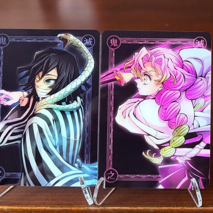 [BUNJANG] Demon Slayer World Tour Limited Edition Obanai &amp; Mitsuri Card Set / 귀멸의칼날 월드투어 한정판 오바나이,미츠리 카드