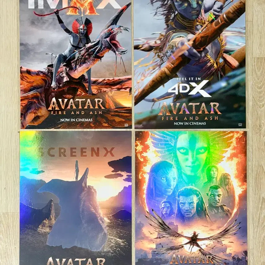 [BUNJANG] Avatar: The Way of Water CGV Special Theater Poster Bundle Set / <아바타-불과재> CGV 특별관 포스터 전종 -IMAX,4DX,SX,홍대- 일괄 판매
