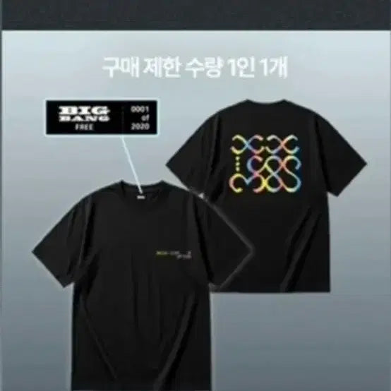 [BUNJANG] Bigbang Limited Edition Hologram T-Shirt / 빅뱅 한정판 티셔츠 굿즈 홀로그램