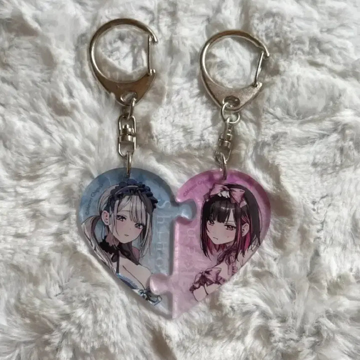 [BUNJANG] Shiro &amp; Ren Acrylic Keyring / 시노와 렌 아크릴 키링 백합 굿즈