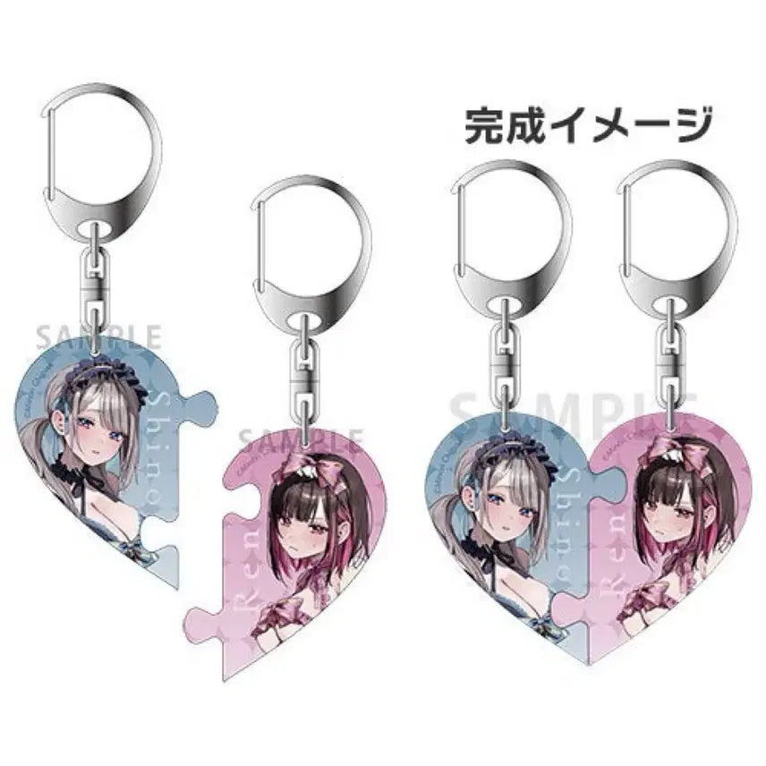 [BUNJANG] Shiro &amp; Ren Acrylic Keyring / 시노와 렌 아크릴 키링 백합 굿즈