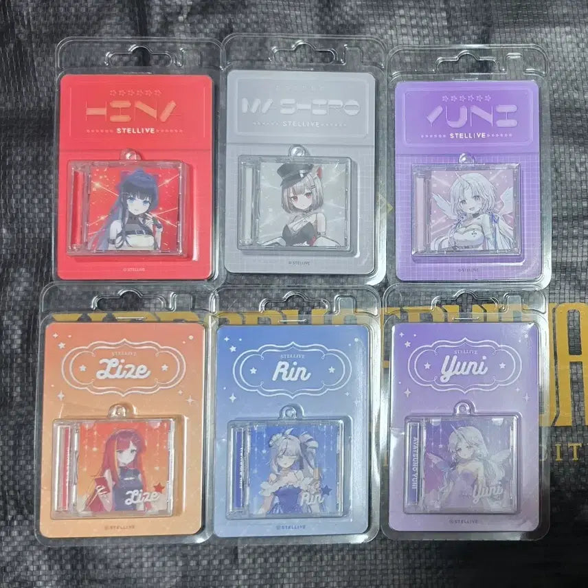 [BUNJANG] Stellive CD Acrylic Keyring Bundle Set / 스텔라이브 cd아크릴 키링 일괄로 팝니다