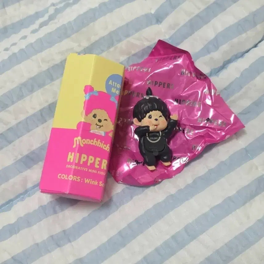 [BUNJANG] Monchhichi Hyper Colors Secret Pearl Black / 몬치치 히퍼 컬러즈 시크릿 블랙
