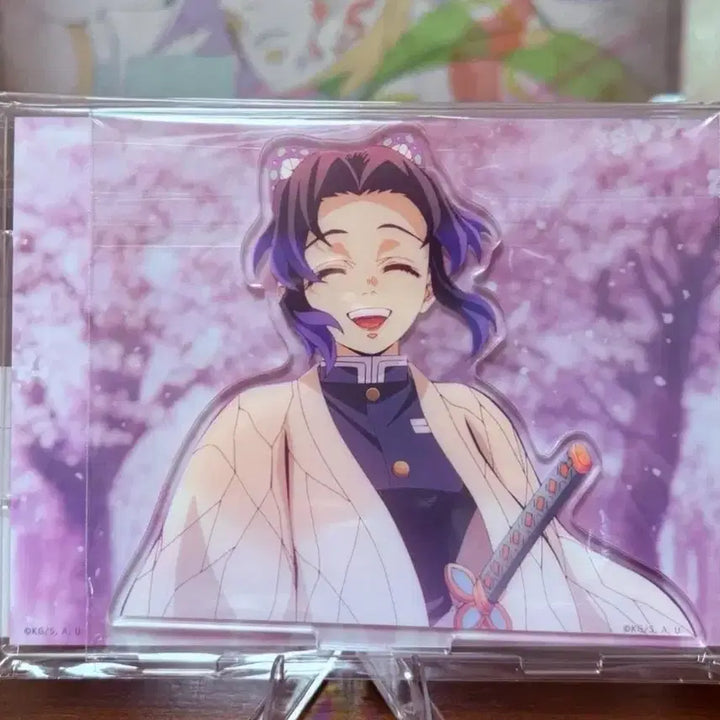 [BUNJANG] Demon Slayer Shinobu "Sakura Ending Cut" Diorama Acrylic Stand (Sealed) / 미개봉-귀멸의칼날 시노부 장면 그대로 디오라마 아크릴 스탠드