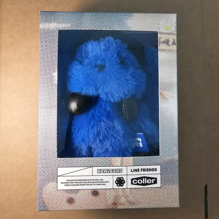 [BUNJANG] NewJeans x Coller Furry Bunny Plush Keyring (Tide Blue) / 뉴진스 꼴레 퍼리 버니 플러시 키링 (타이트 블루)