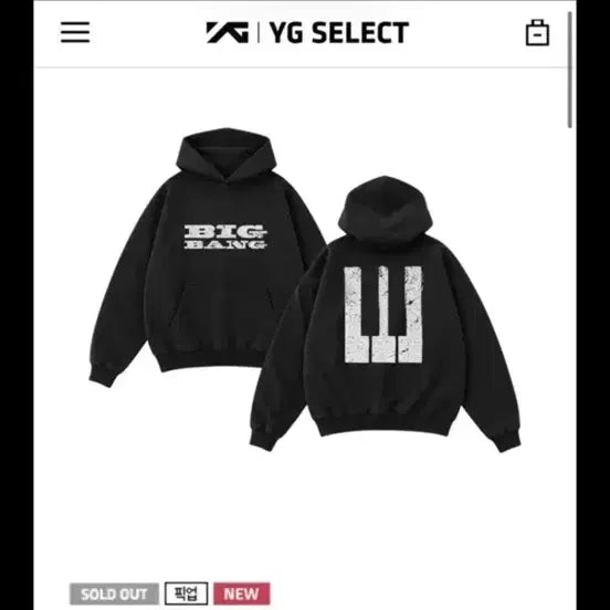 [BUNJANG] YG Select BIGBANG Concert Hoodie - Size L / YG SELECT 빅뱅 후드티