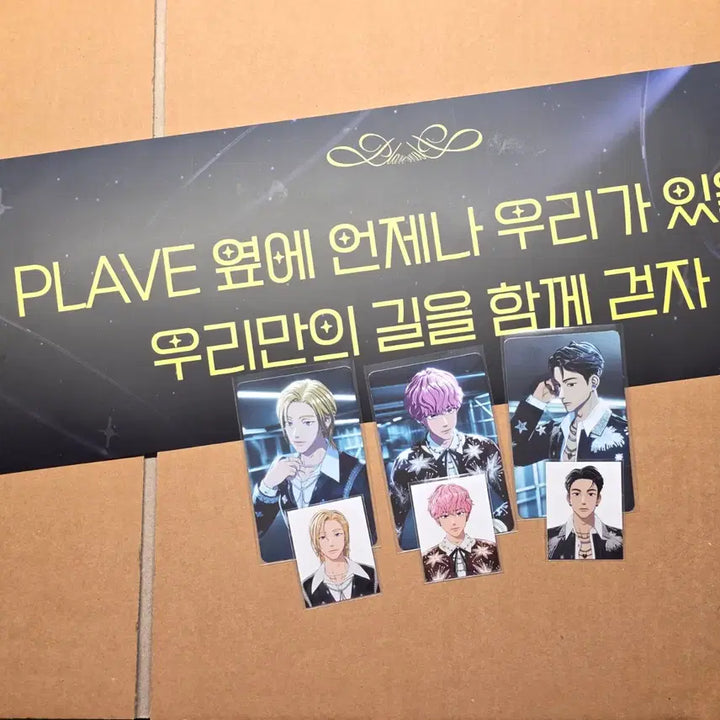 [BUNJANG] PLAVE Encore Concert Plizone Photocard Set, ID Photo, and First Concert Slogan Bundle / PLAVE 플레이브 앙콘 플리존 포카(3장),앙콘증사,첫콘 슬로건 일괄