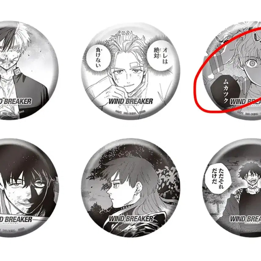 [BUNJANG] Wind Breaker Chopper Character Badge / 윈드브레이커 쵸지 뱃지
