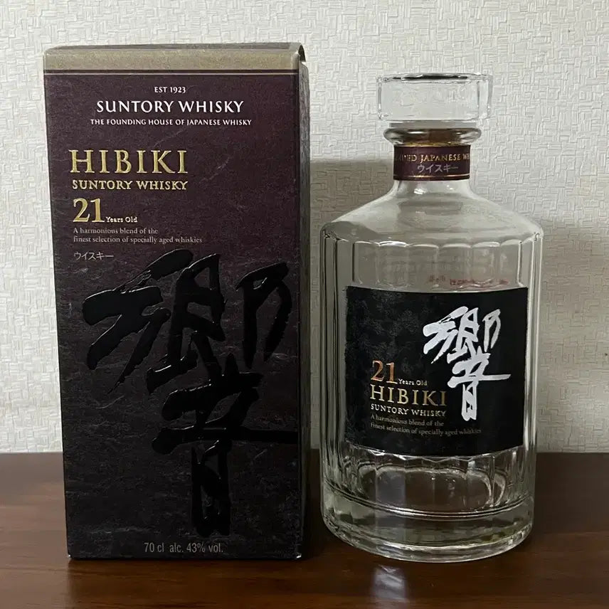 [BUNJANG] Hibiki 21 Year Old Empty Bottle / 히비키 21년 공병