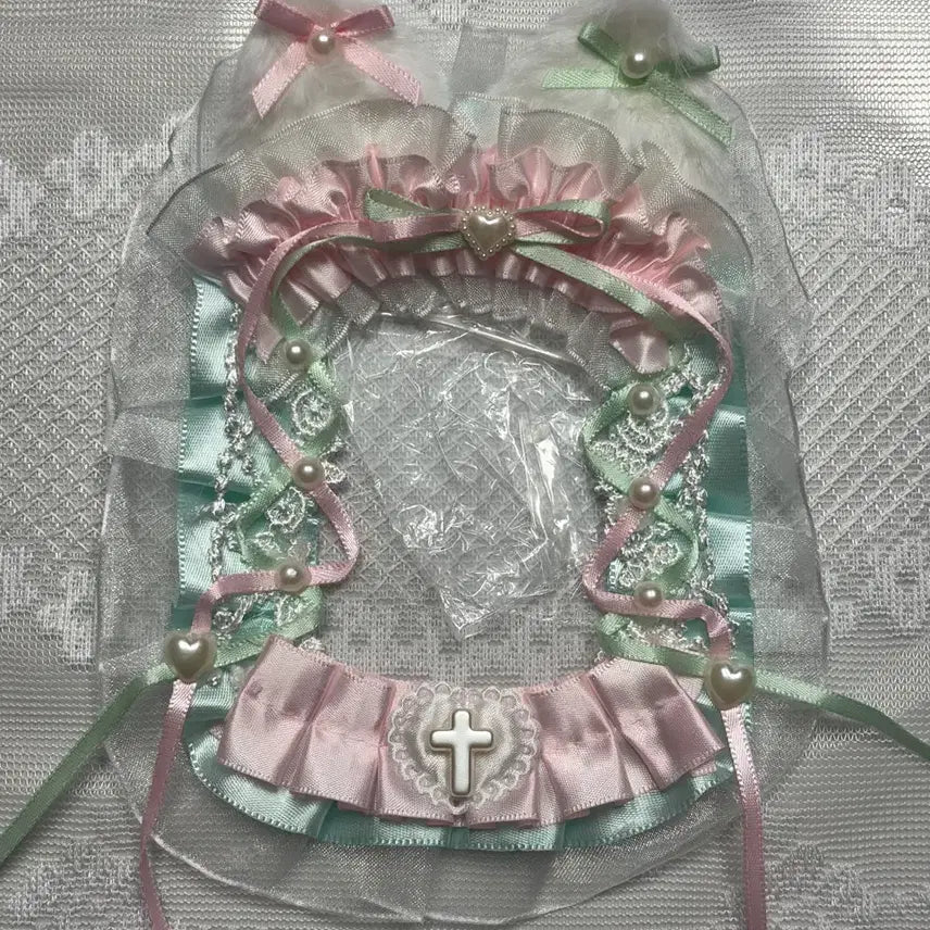 [BUNJANG] Ribbon Lace Photocard Holder Toploader / 리본 레이스 탑꾸 포카홀더 탑로더